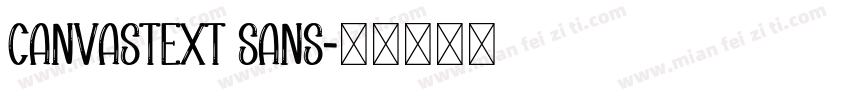 CanvasText Sans字体转换